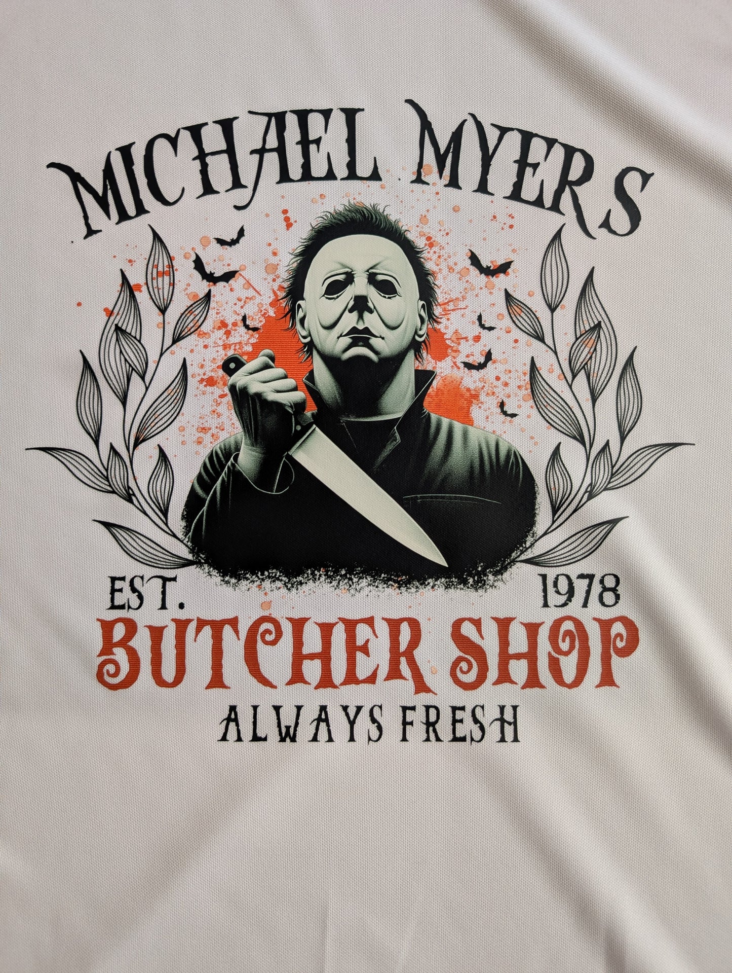 Custom Michael Myers Graphic T-Shirt | Streetwear Unisex polyester Tee | Size L