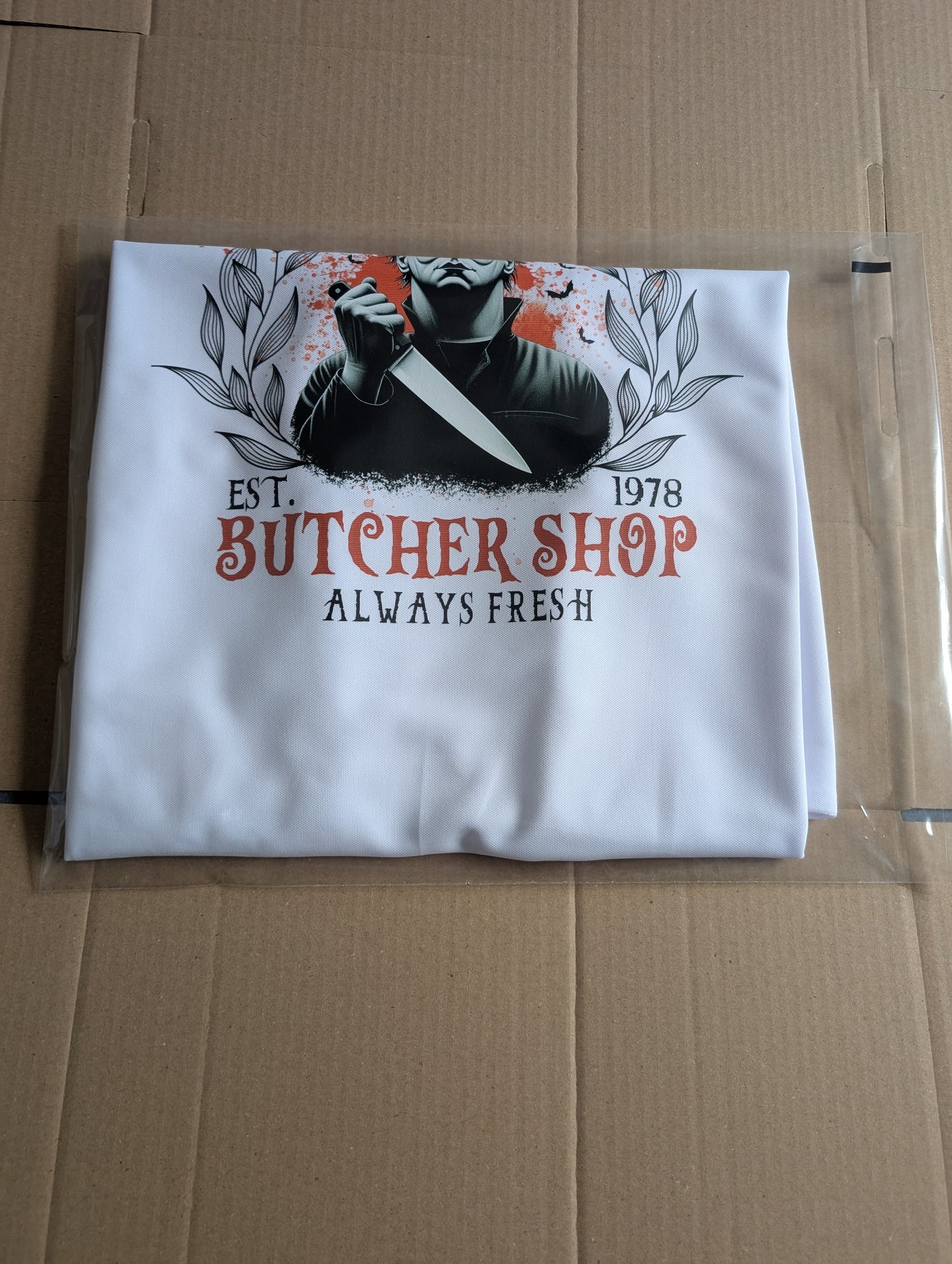 Custom Michael Myers Graphic T-Shirt | Streetwear Unisex polyester Tee | Size L