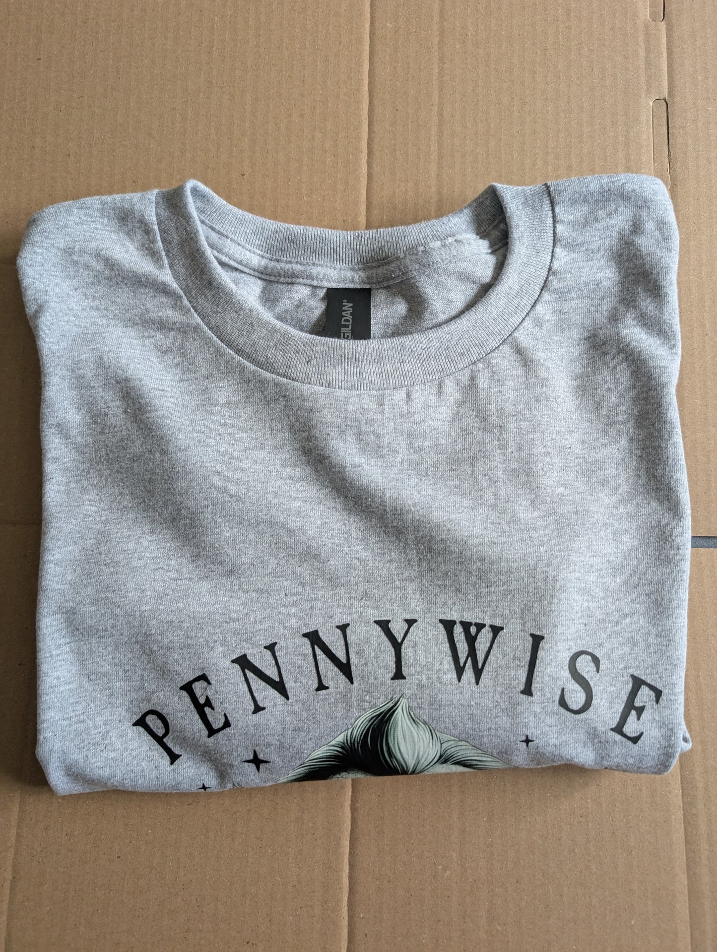 pennywise Graphic T-Shirt | Streetwear Unisex Cotton Tee | Size L