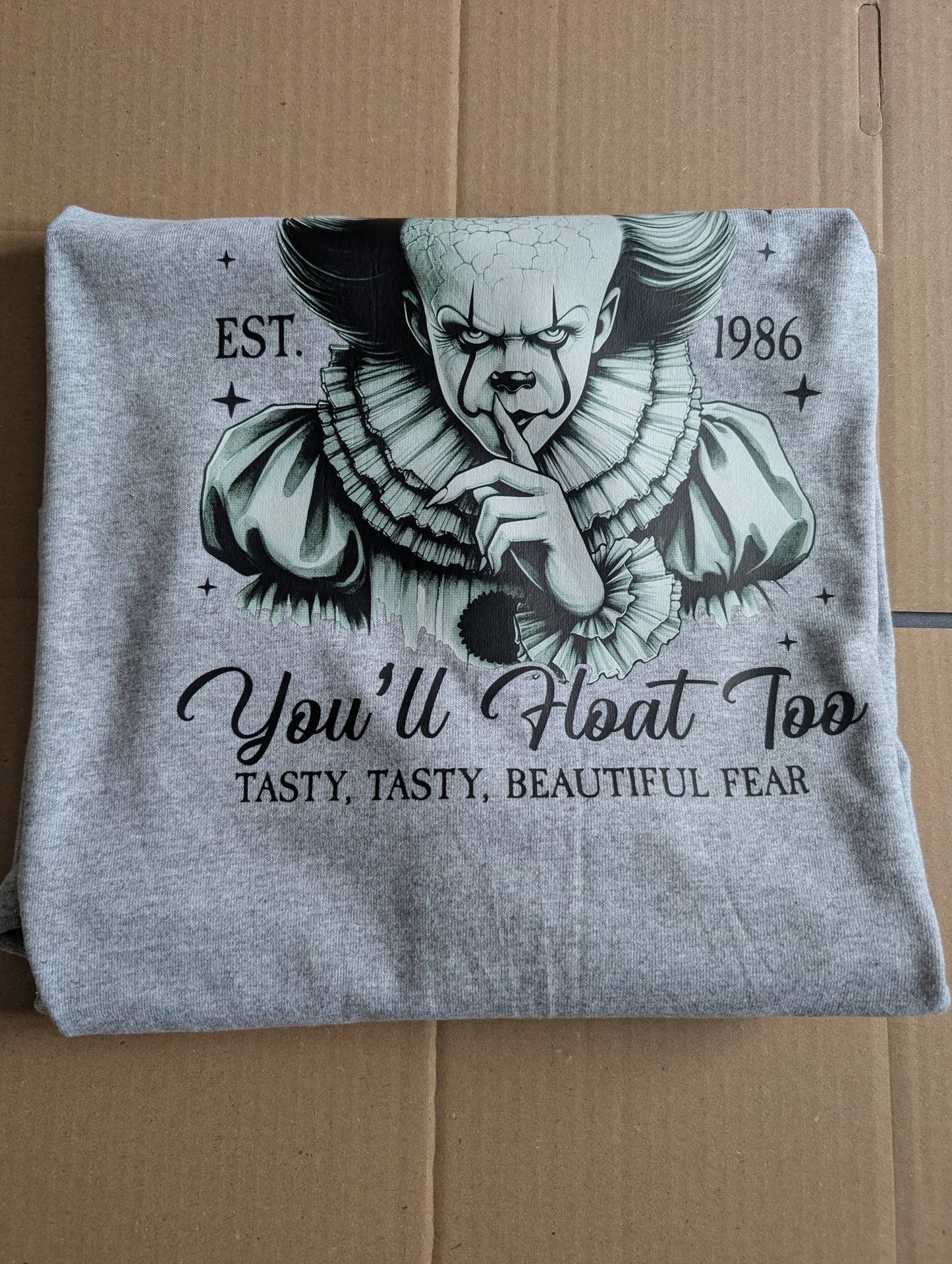 pennywise Graphic T-Shirt | Streetwear Unisex Cotton Tee | Size L