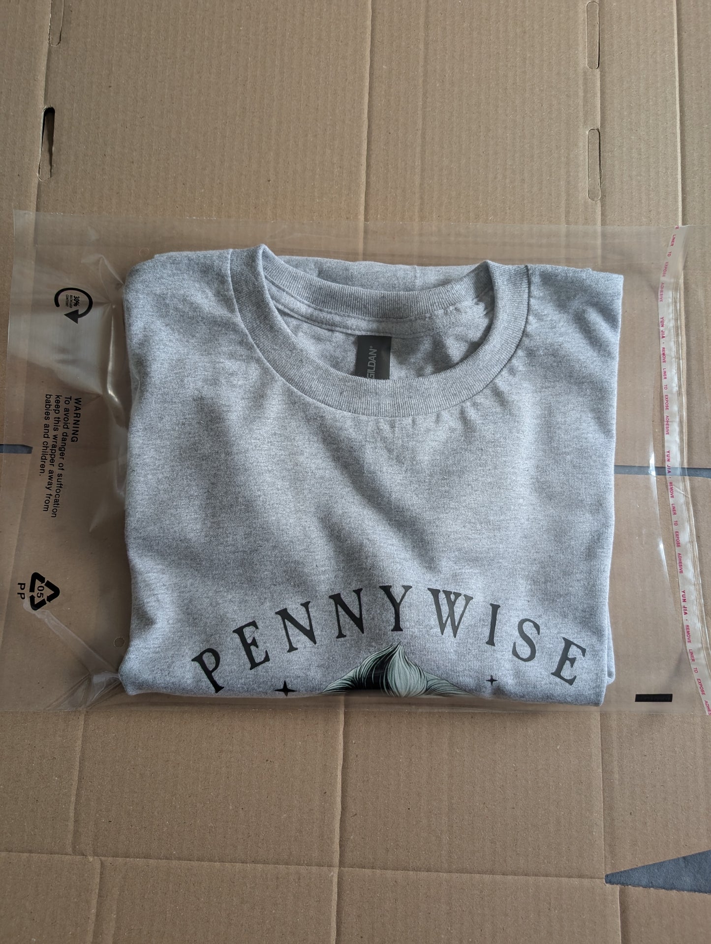pennywise Graphic T-Shirt | Streetwear Unisex Cotton Tee | Size L