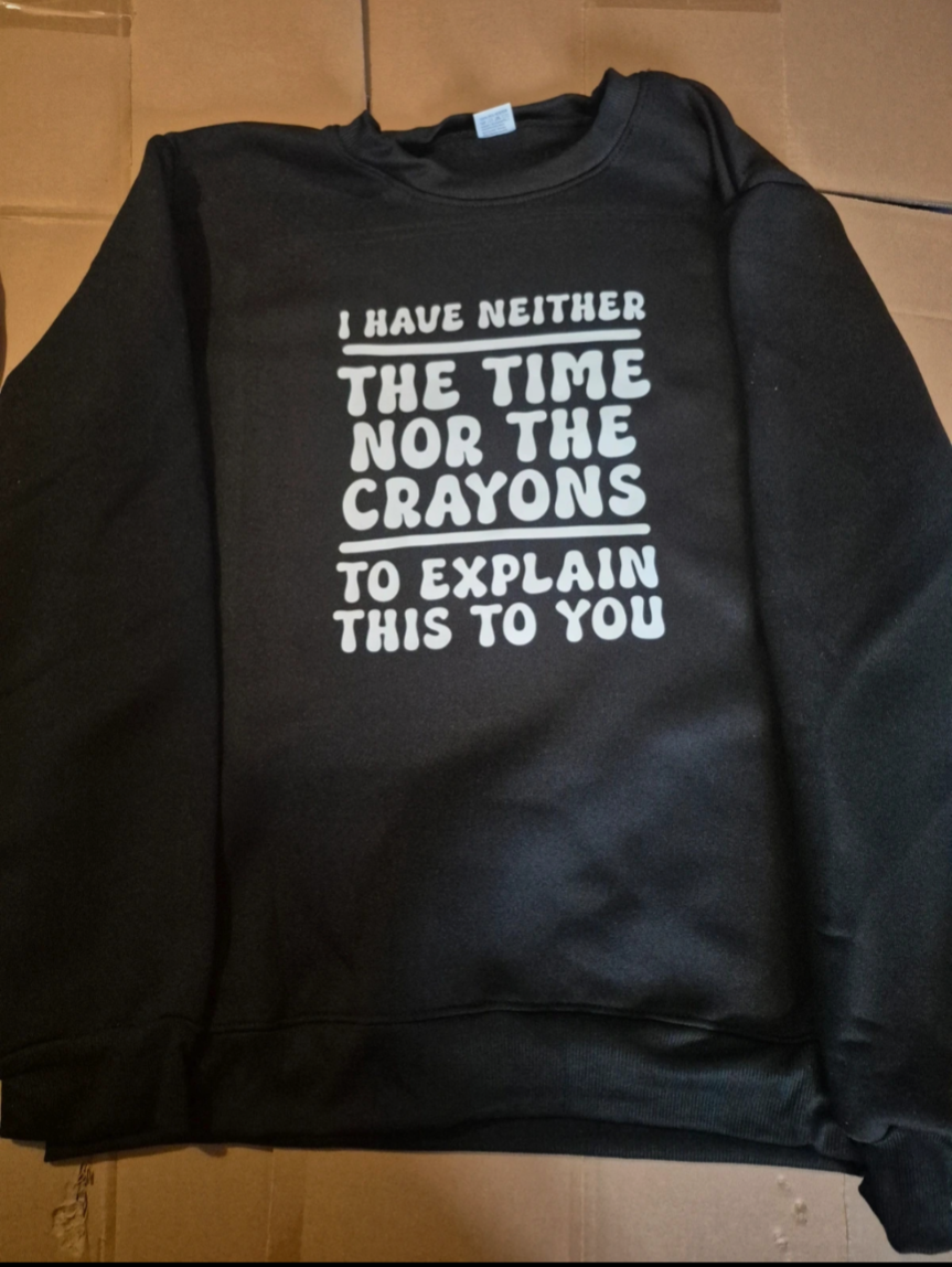 Funny DTF Printed Jumper – Cozy, Quirky & Full of Personality