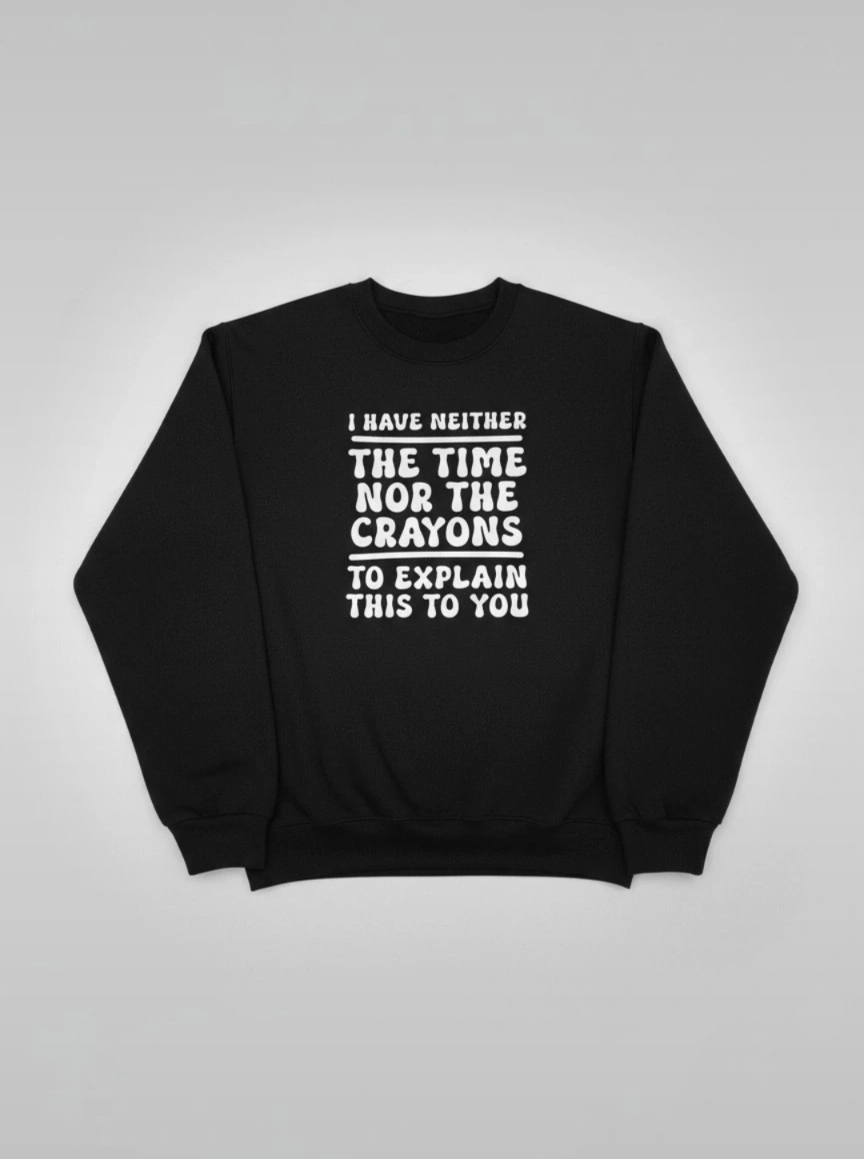 Funny DTF Printed Jumper – Cozy, Quirky & Full of Personality