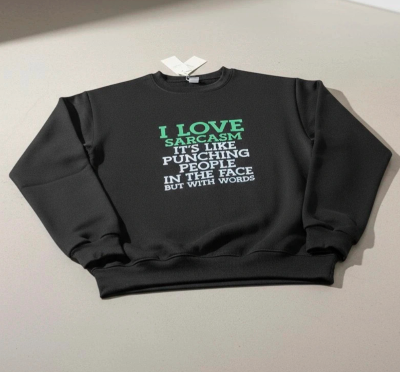 Funny DTF Printed Jumper – Cozy, Quirky & Full of Personality